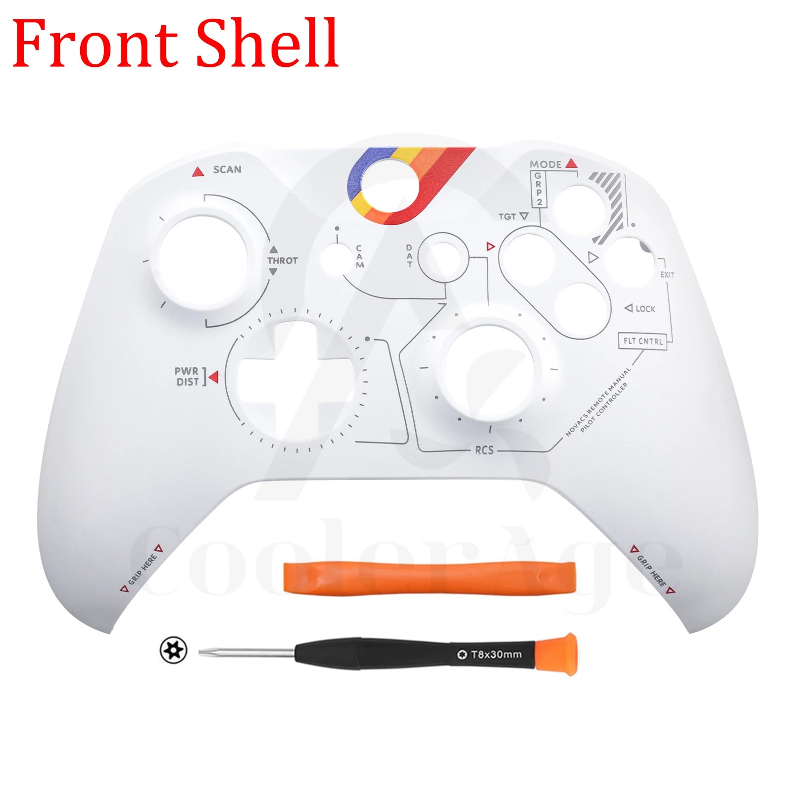 CoolerAge For Xbox One Slim Controller Limited Edition Soft Touch Custom Bottom Shell Back Panels Case Cover Gamepad Replacement