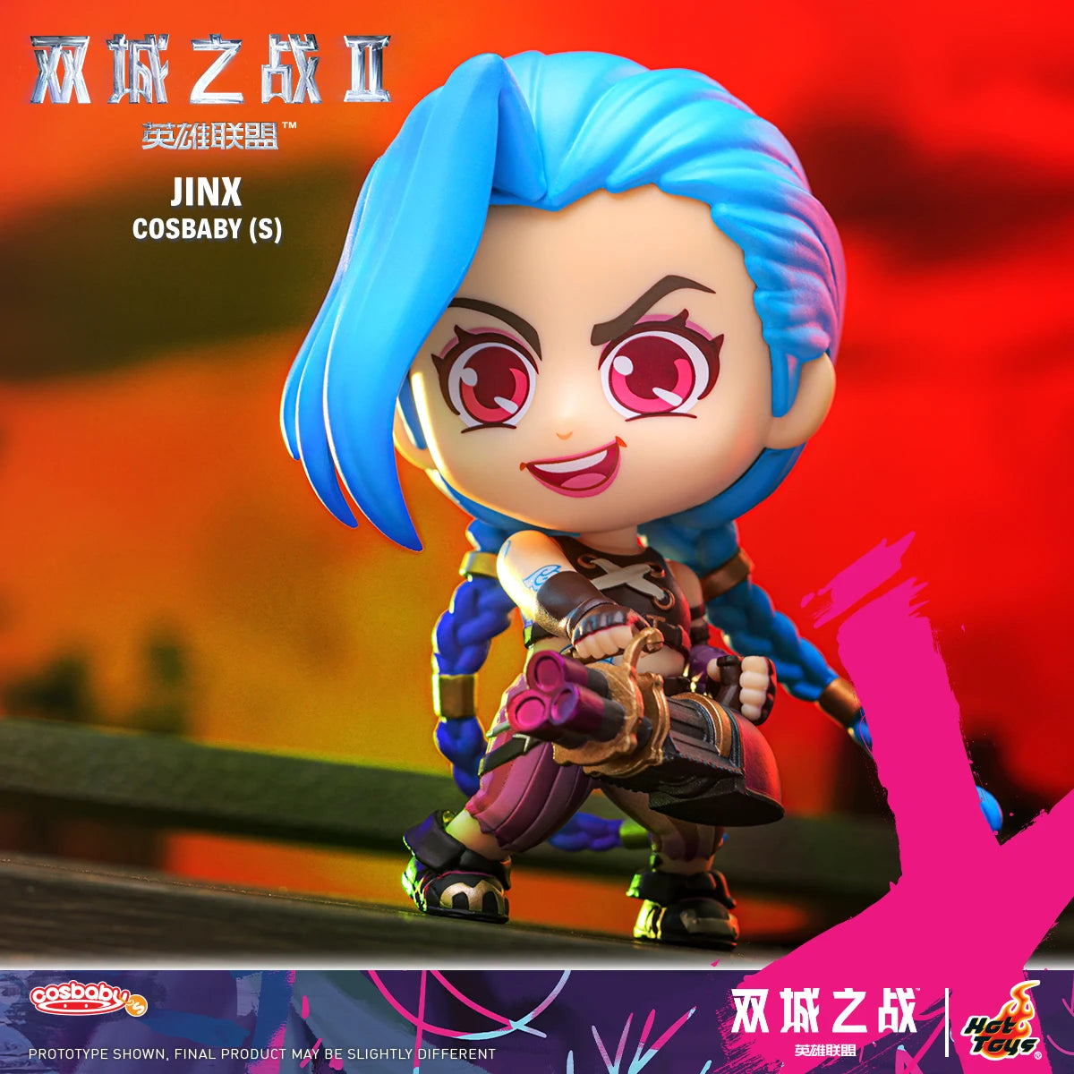 OFFICIAL Hot Toys HArcane：League of Legends Ⅱ Cosbaby JINX VI Collectible Figure Exclusive Gifts
