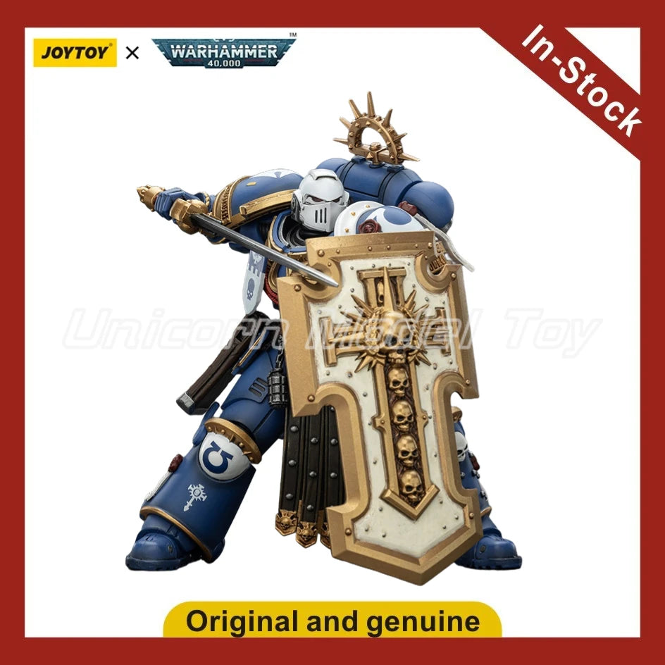 【UA】JOYTOY  Warhammer 40K  Scale 1/18 Action Figures Ultramarines Torvald with Power Sword  Models Toys Gifts