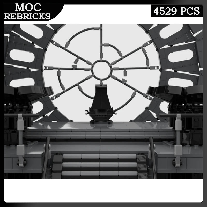 MOC Building Block Series Death Star Throne Room Model DIY Small Particle Brick Educational Children Christmas Toys Gifts