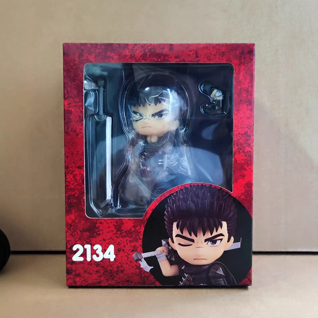 2134 Guts Berserk Black Swordsman Articulated Action Figure Face Swap Collectible Boxed Anime Model For Anime Fans