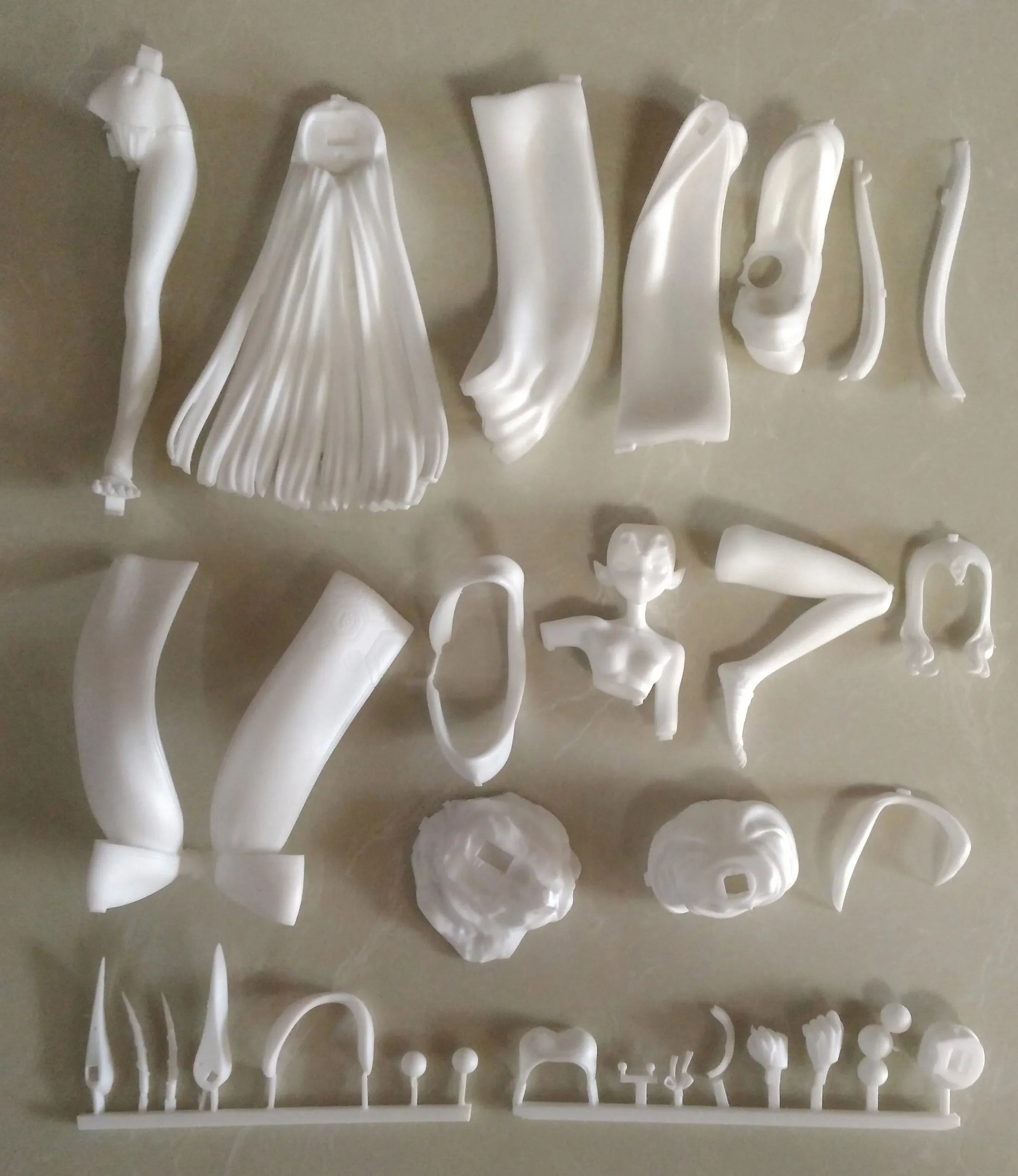 Anime Fate/Grand Order Ibaraki-douji Figuren, Kawaii Resin, GK DIY Anleitung, Weiß, Zusammenbau, Modell, Statue, Spielzeug, Puppensammlung, Geschenke