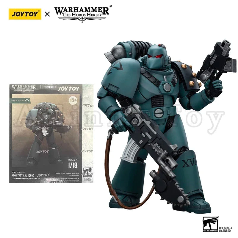 JOYTOY 1/18 Action Figure 40K Sons of Horus MKVI Tactical Squad Dreadnought Anime Model Toy