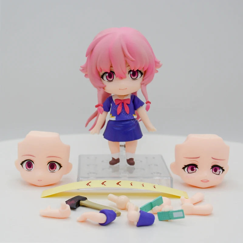 17cm Pop Up Parade Future Diary Yuno Gasai Anime Girl Figure Mirai Nikki Gasai Yuno Action Figure Collection Model Doll Toy Gift