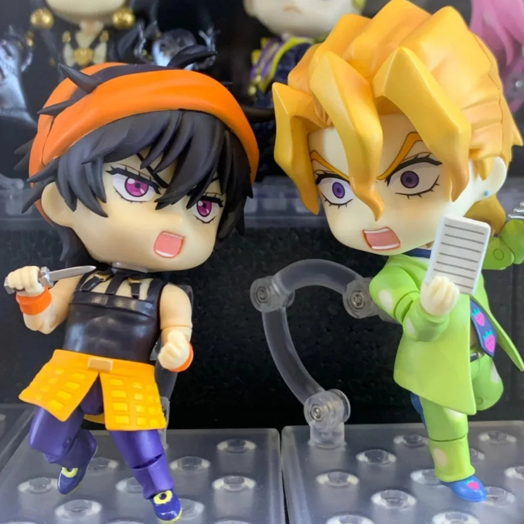 Jojo'S Bizarre Adventure Nendoroid Q Version Figures Jotaro Kujo Josuke Giorno Dio Jonathan Anime Collectible Desktop Decor