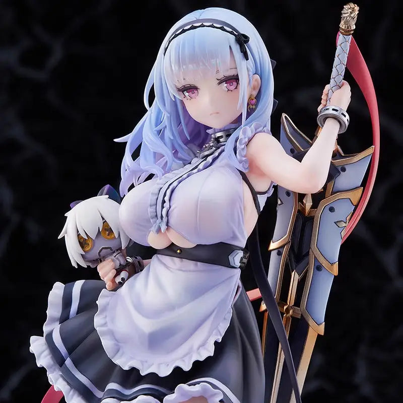 23cm Anime Gam Azur Lane Dido Figure 1/7 Heavy Armor Ver Maid Dress Up Stand Model Toy Doll Action Figure  Desktop Ornament Gift
