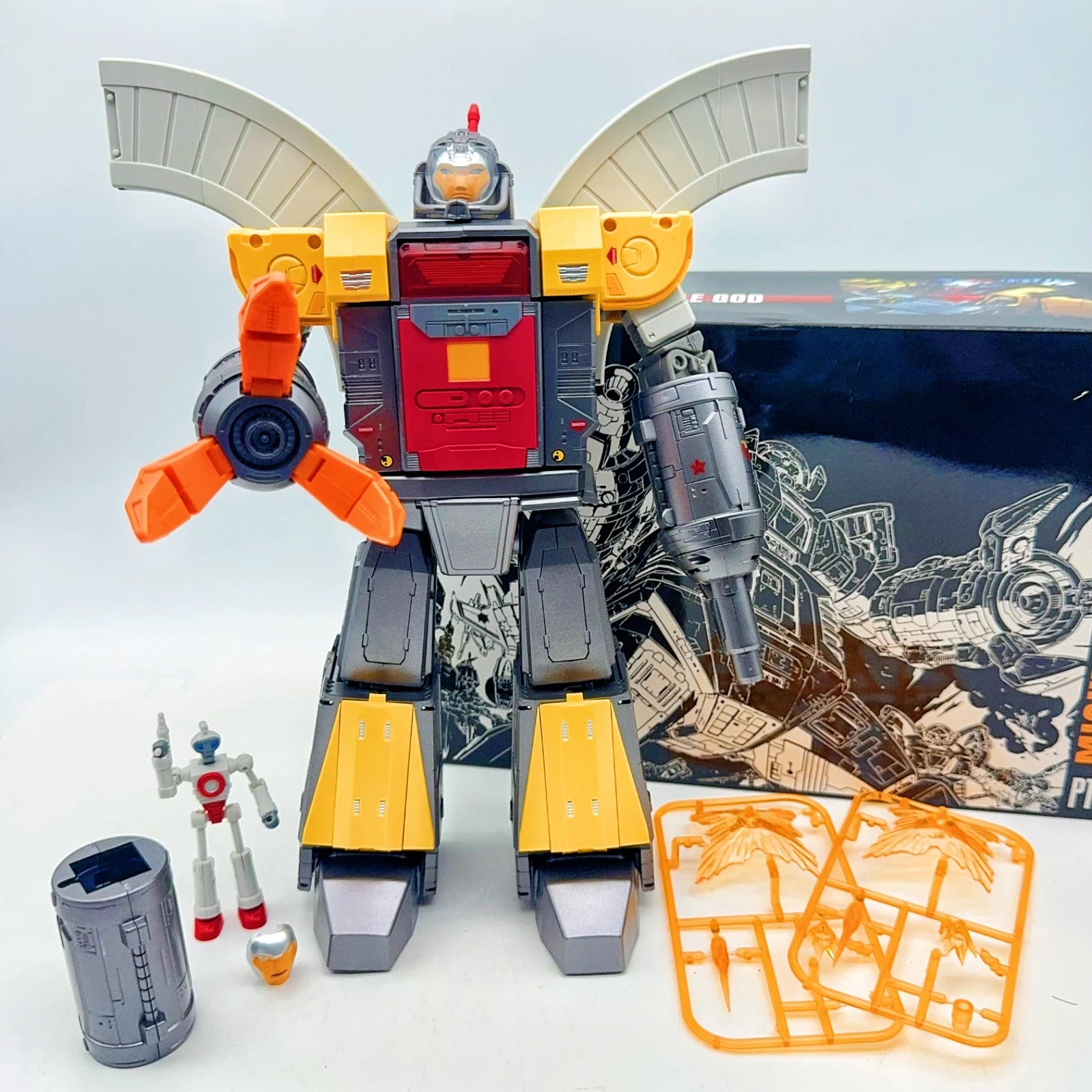PANGU PT-02M PT02M metallic color Version Transformation MIGHTY MIRACLE God Omega Defensive Fortress Base Action Figure