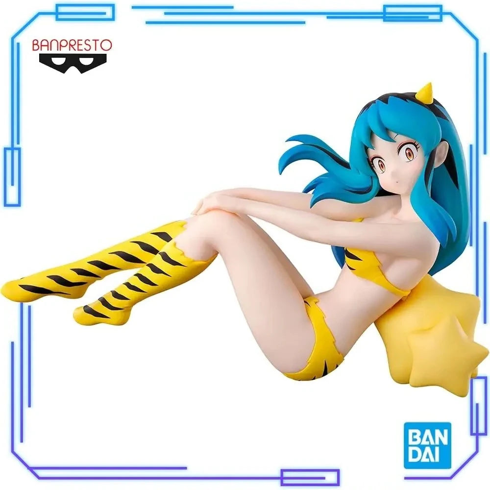 In Stock Bandai Original Genuine Banpresto Urusei Yatsura Relax Time LUM 4 Lamu 13cm Collections Model Toy Figures Birthday Gift