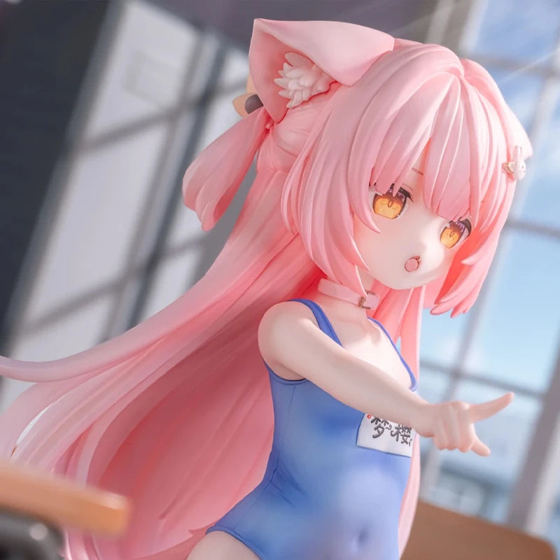 Original Character Mengying Anime Girl Figure Dream Sakura Changing Cloth Time Action Figure Collectible Model Doll Toys Gifts