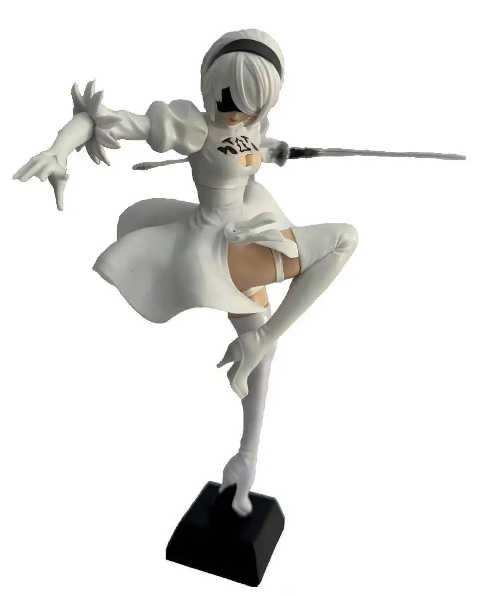 Nier Automata Yorha 2b Figure Anime Game Pvc Collectible Statue Pc Case Decoration Desktop Ornament Action Figure Model Toy Gift