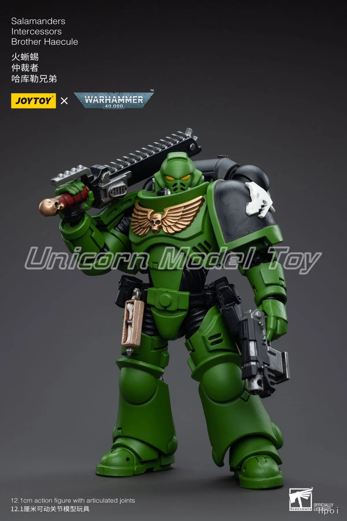 【UA 】JOYTOY  Warhammer 40K Scale 1/18   Action Figures Salamanders Intercessors Brother Haecule  Model Toys Gifts