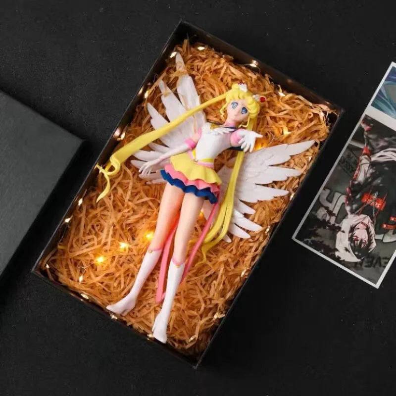 Moon Anime Figure Tsukino Usagi Action Figurine Pvc Statue Model Collectible Ornament  Decor Toys Kids Christmas Gifts