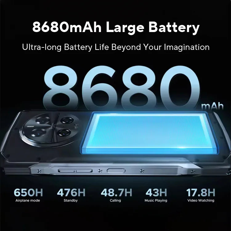 Weltpremiere DOOGEE V40 Pro 5G Robustes Telefon 6,78" 16GB+512GB Gaming-Telefone Dimensity 7300 200MP AI-Kamera 8680mAh Android 14