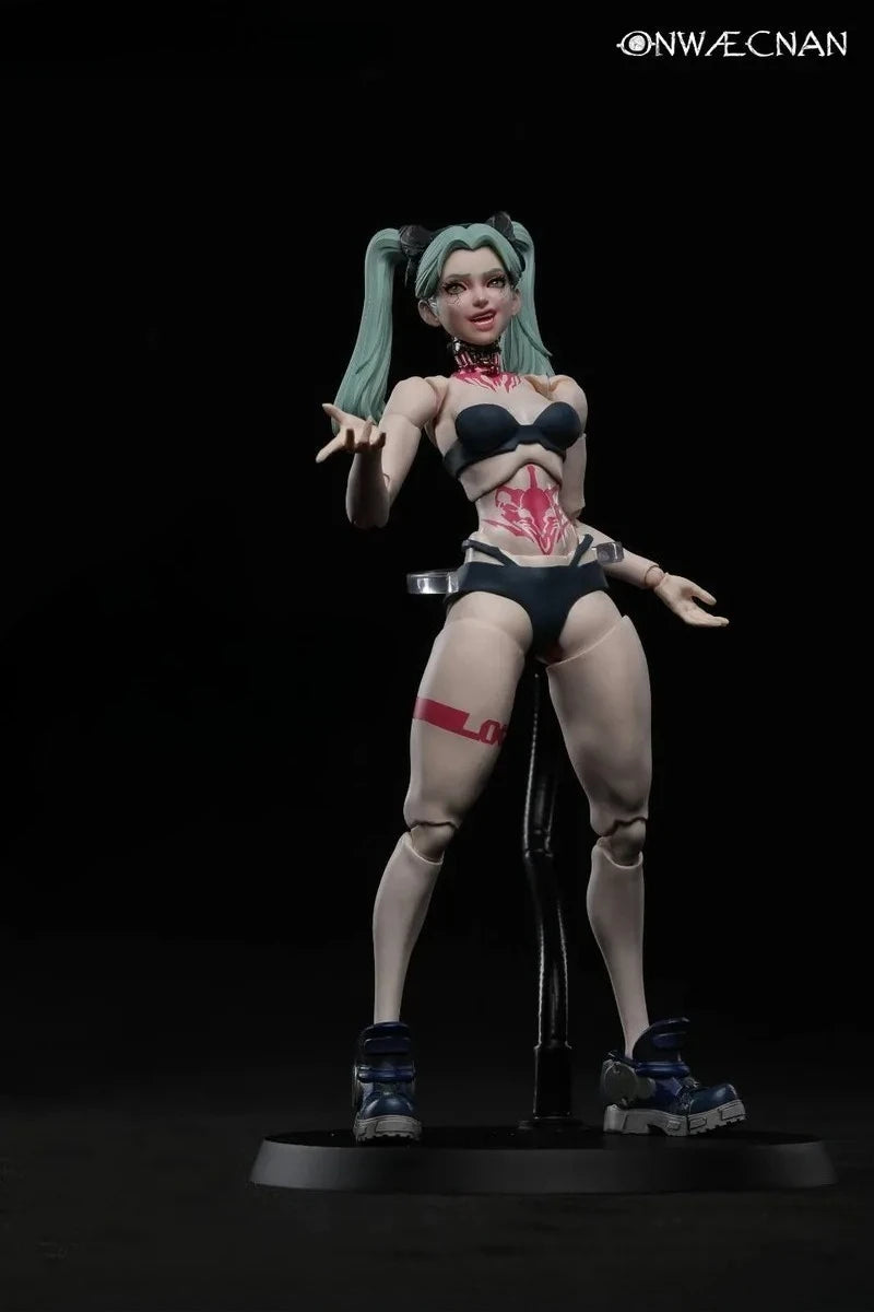 New Genuine Romankey X Cowl Anime Figure Battle Female Soldier Gun Girl Jessica 6'' Full Set Collectible Action Figure Model Toy