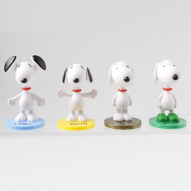 Hot Selling Q-version 8 Snoopy Era Series Cute Anime Wholesale Desktop Car Trendy Play Handmade Cake Decoration  Birthday Gift