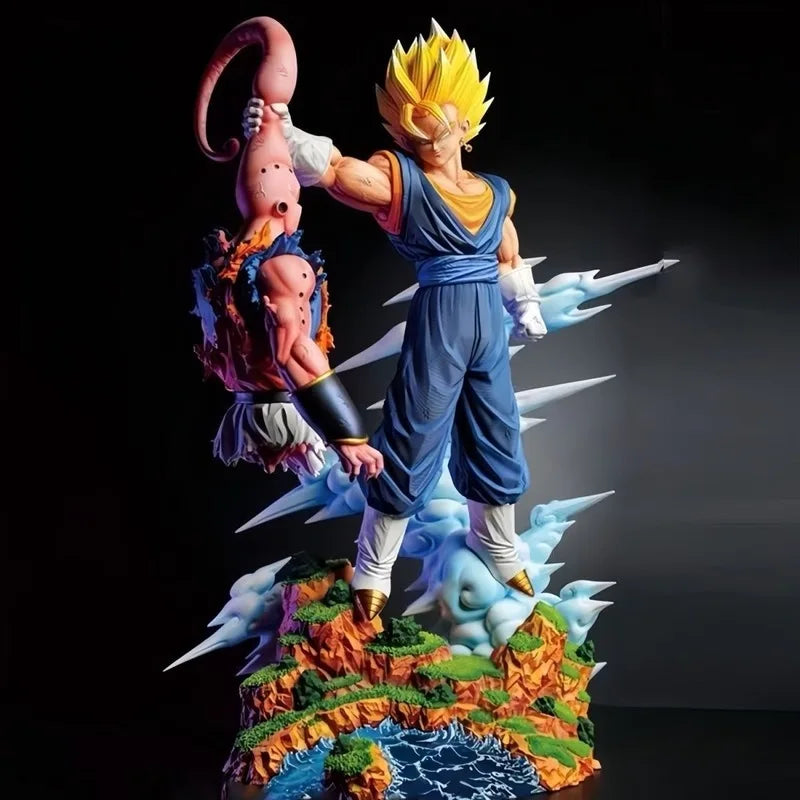 New 32cm Cs Vegetto Vs Buu Model Dragon Ball Action Figure Super Saiyan Pvc Statue Doll Collection Desktop Ornament Toys Gifts