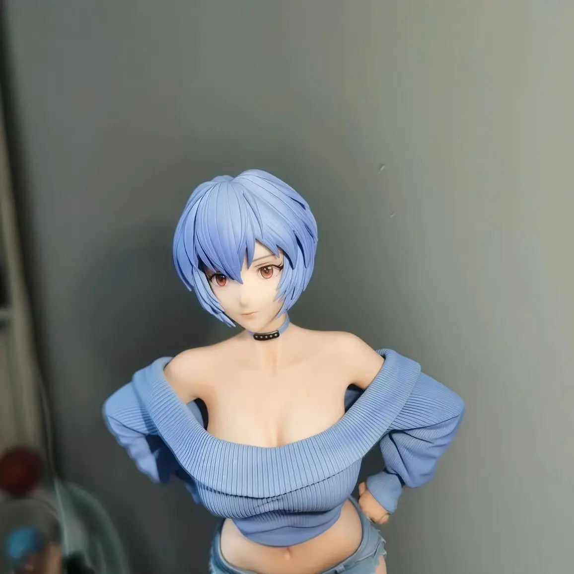 30cm Summer Girlfriend Ayanami Rei Action Figure Exquisite Painting Model Case Decoration Anime Beautiful Girl Gk Statue