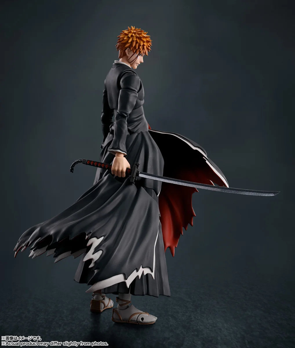 Officially Licensed BANDAI SHFiguarts Tsukiga Tencho Ichigo Kurosaki Figure Anime Action Model BLEACH Figure Genuine Toy