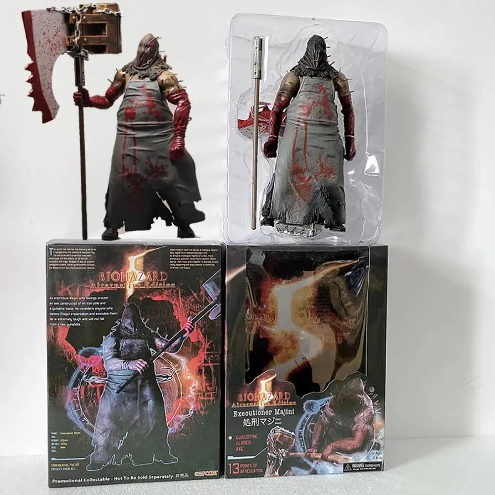 NECA Chris Redfield Figure Hunk Biohazard Zombie Biohazard Executioner Majini Action Figure Toy Horror Gift For Halloween Doll