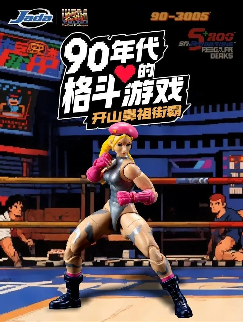 In Stock Originate JADA TOYS SF AKUMA Gouki Balrog E.Honda Edmond Honda Cammy White Movable Model Game Anime Figures Model Toys