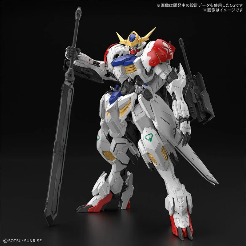 Low price In Stock BANDAI Original Box MG 1/100 GUNDAM BARBATOS LUPUS Action Figure Model Toy Gift for Kid Foam Box Packaging
