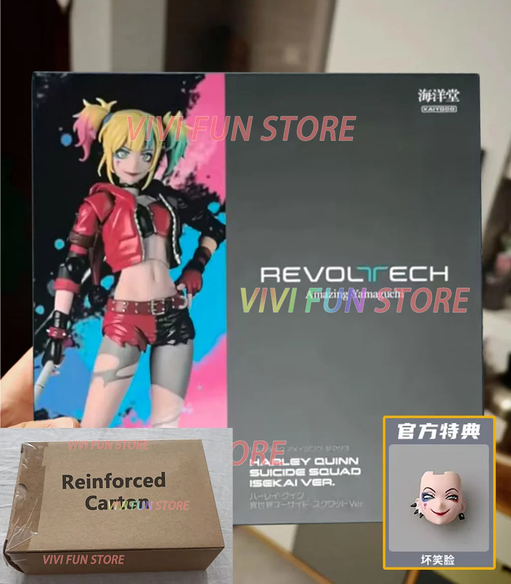 In Stock Kaiyodo Harley Quinn SUICIDE SQUAD ISEKAI VER. Movability Model Toys Revoltech AMAZING YAMAGUCHI The Clown's Girl