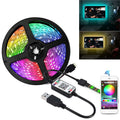 Bluetooth USB 5V RGB LED Streifen Licht 5050 Controller 1M 2M 3M 4M 5M Flexible diode Lampe Band Lichter TV Hintergrund Beleuchtung