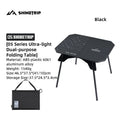 ShineTrip 05-Serie, ultraleichter Mehrzwecktisch, tragbarer Campingtisch für draußen, klappbarer ABS-Tisch und Aluminiumständer