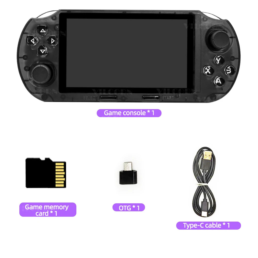 VILCORN SF3000 HD Handheld Game Console for PS1 GBA SNES MAME Retro Emulator 4.5 inch FHD Portable Gaming Machine Christmas Gift