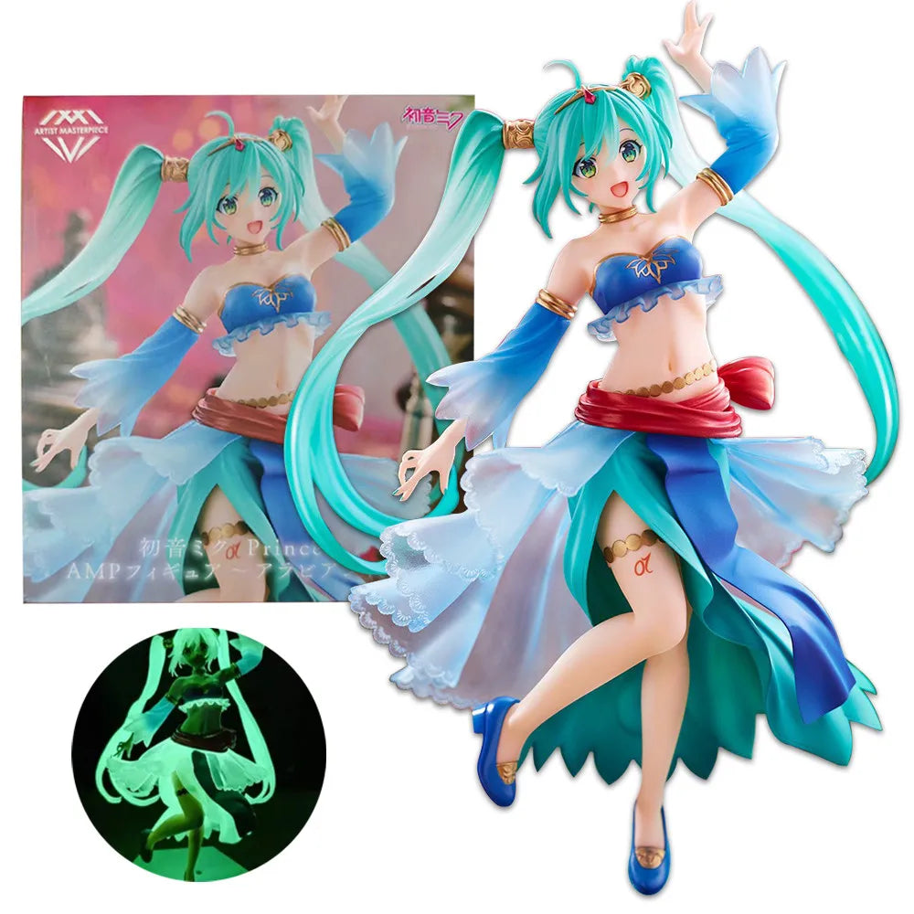 21 см аниме Хацуне Мику, художник шедьовър, арабска принцеса, модел за обличане, играчка, подарък, колекция, екшън фигурка, PVC кукла