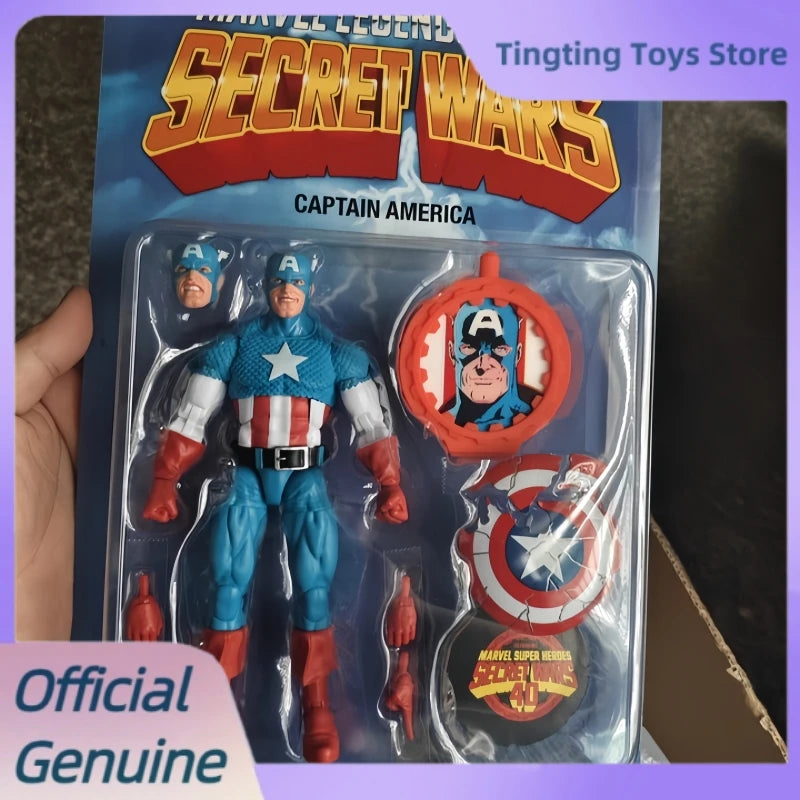 In Stock Us Version 1/12 Ml Marvel Legends Secret Wars Wolverine Captain America Iron Man Action Figure Pvc Model Toys Boy Gift