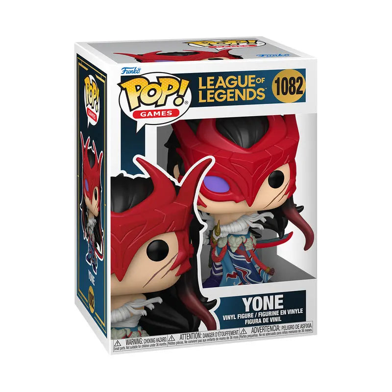 Funko Pop Yone Action Figures Model Toys Game League of Legends Figureine Model Doll Collectible Vinyl Figure Desk Decor Gifts