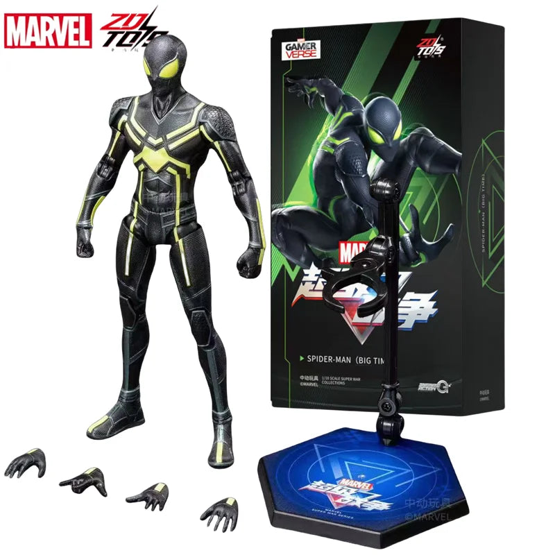 ZD toys Super War Big Time Spider-man Action Figure ML Avengers Infinity War Iron Spider 2.0 1/10 Spider-man Collections Toy