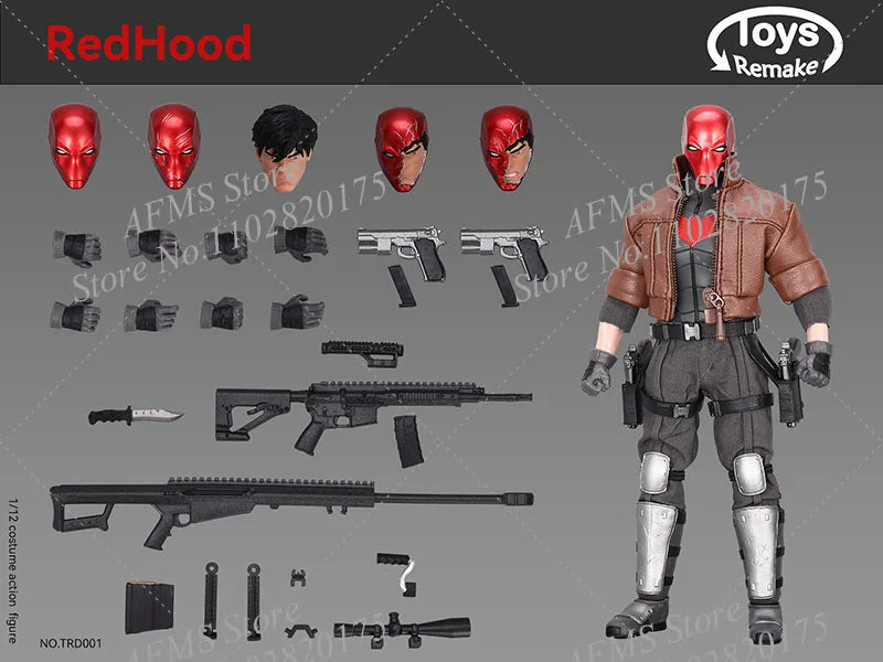 ToysRemake TRD001 1/12 Scale Collectible Figure Jason Todd Red Hood Batman Anti-Hero 6Inch Action Figure Men Soldier Model Toys