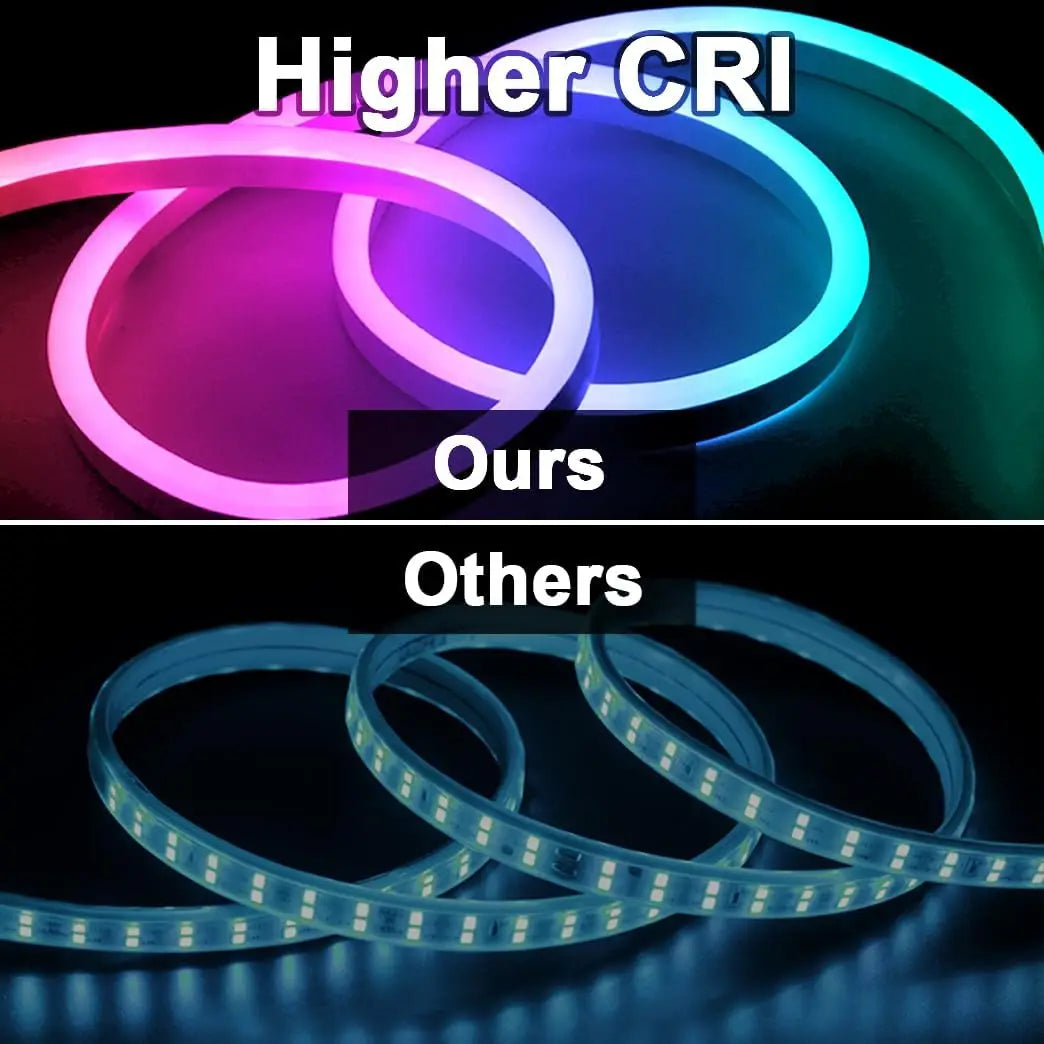 30m/20m RGB LED Neon Lights, Smart App Remote Control, Waterproof Music Sync Color Changing Rope for Bedroom Living Game Gift