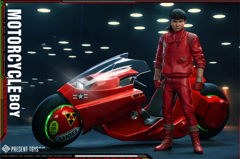 PRESENT TOYS PT-sp64 1/6 Scale Red Leather Jacket Pants Motorcycle Boy Full Set Collectible Male Soldier Action Figure Model