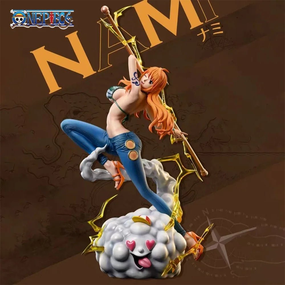 30cm One Piece Anime Figure Nami Hot Girl Action Figurine Hentai Pvc Statue Model Room Collection Decoration Toys Ornaments Gift