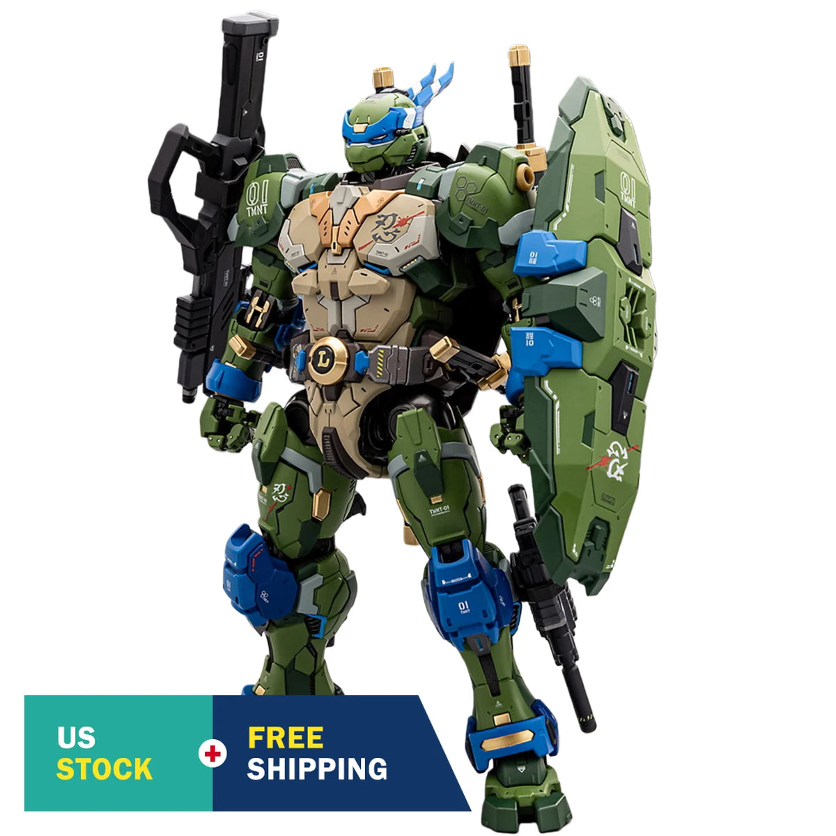 HIPLAY HEATBOYS Mecha Alloy Armor TMNT 4-Turtle Action Figure