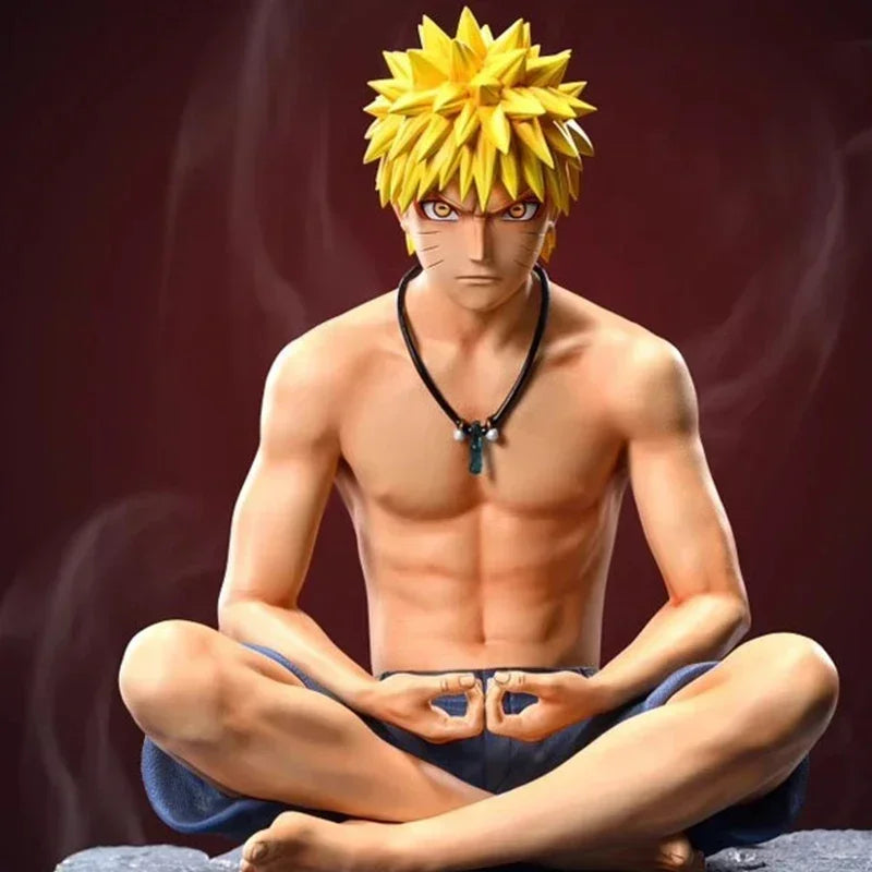 Anime Uzumaki Naruto Figures Meditate Uzumaki Naruto Action Figures  PVC Collection Model Ornamen Toy Birthday Perimeter Gifts