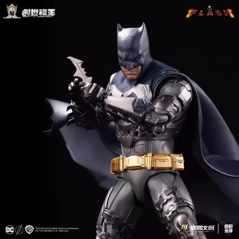 In Stock Modoking The Flash 1/12 Batman Ben Affleck Suit Motorcycle Batmobile Assembly Action Figure Collectible Toy Gift