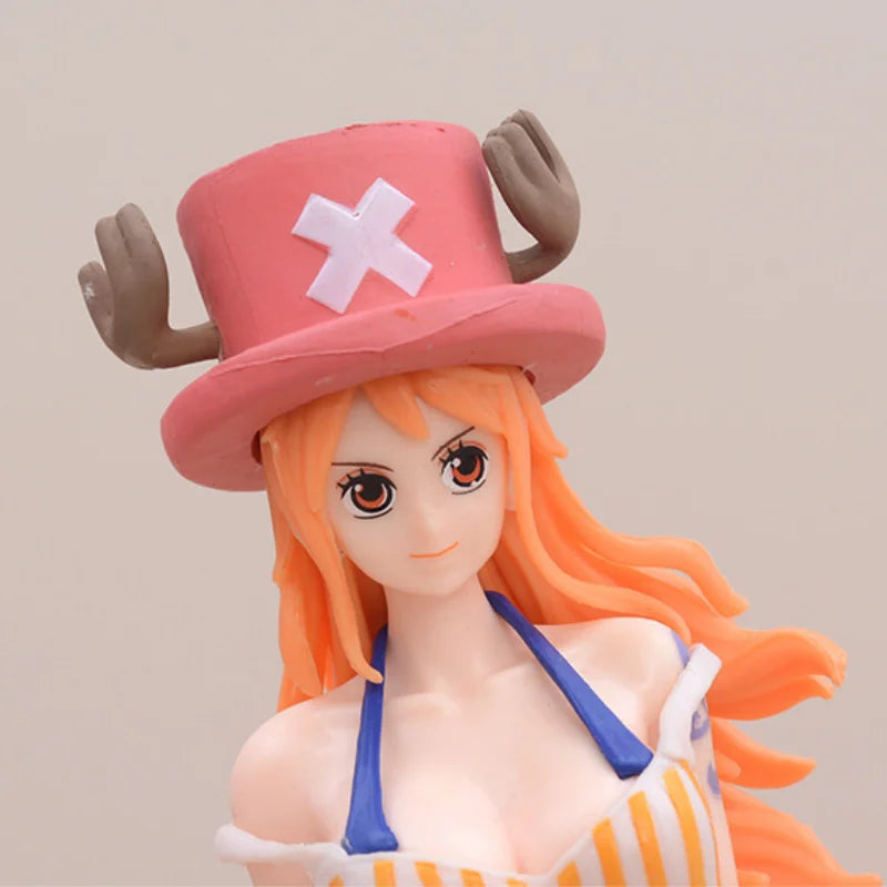 22 см One Piece Nami фигурка Chopper костюм аниме фигурка колекция статуи Standup модели декорации играчки