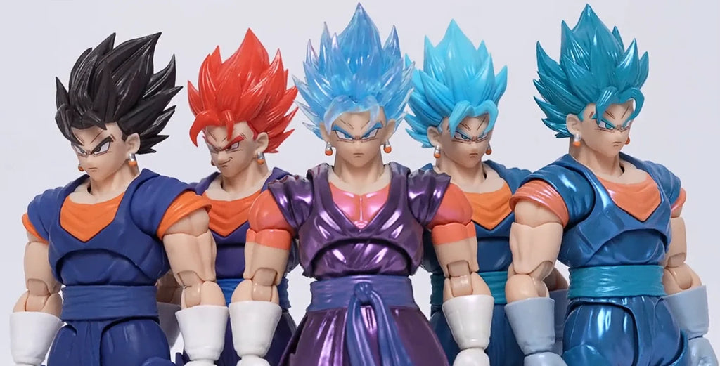 YG-MW Studio OC Toys Super Saiyan Vegetto Action Figures Dragon Ball SHF Super Saiyan SSJ Vegetto Son Goku Vegeta 3.0 Body