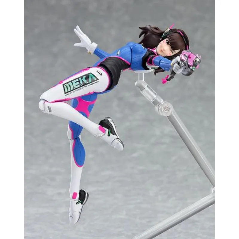 Max Factory Original Figma#408 D.Va Song Hana 140mm Anime Action Figures Toys for Boy Christmas Gift Collectible Model Ornaments