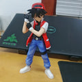 New Anime Ash Ketchum Trainer Figure Scene Collection Aciton Figure Cute Model Pvc Children Doll Decoration Children Toys Gifts