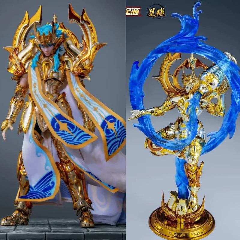 Toypoint/TP Saint Seiya Myth Cloth EXM Aquarius Camus God SOG And Totem/Object Gold Knights of the Zodiac Action Figure