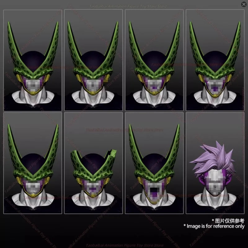 KW Studio Sharu Dragon Ball SHF Green Monster Mask Perfect Monster Animation Edition Comic Edition Action Figure 1/12 Action