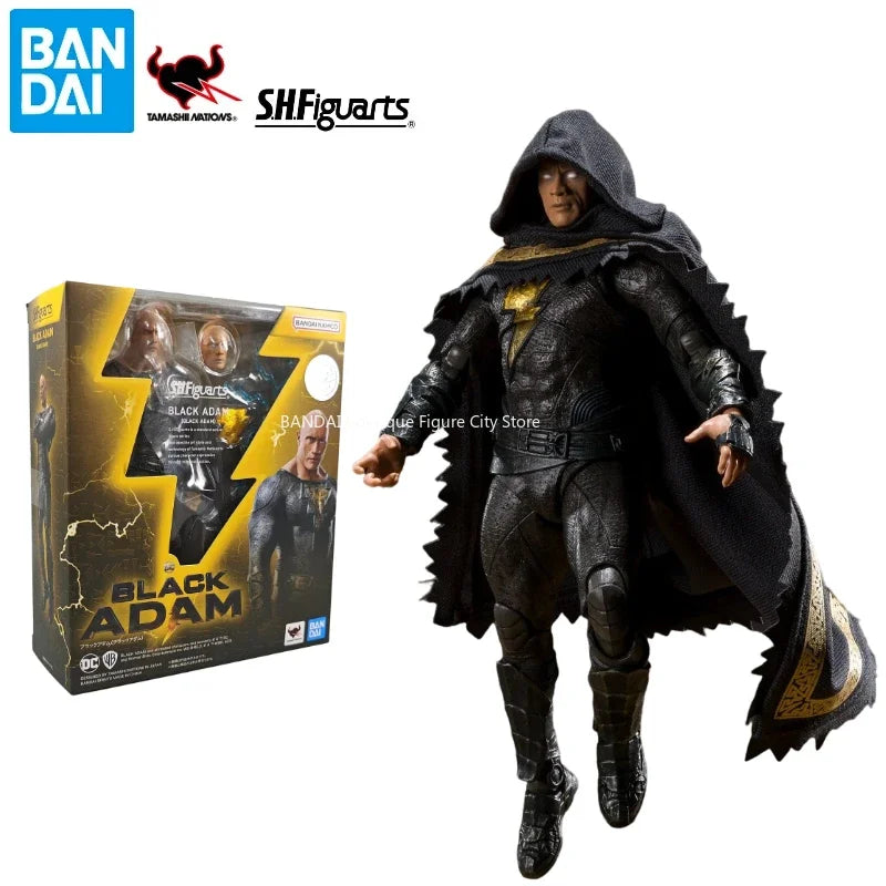 In Stock Genuine Bandai SHF American Series Black Adam Action Figure Model Doll Gift Collection Toy