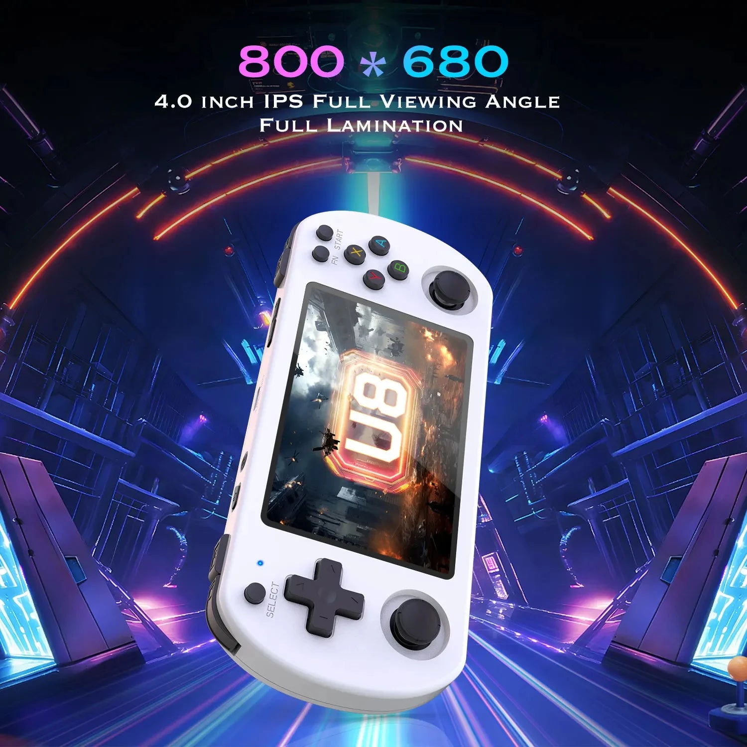 U8 retro video game console Linux system IPS screen 4.0-inch handheld portable pocket video game player 64GB boy's game PSP GBA