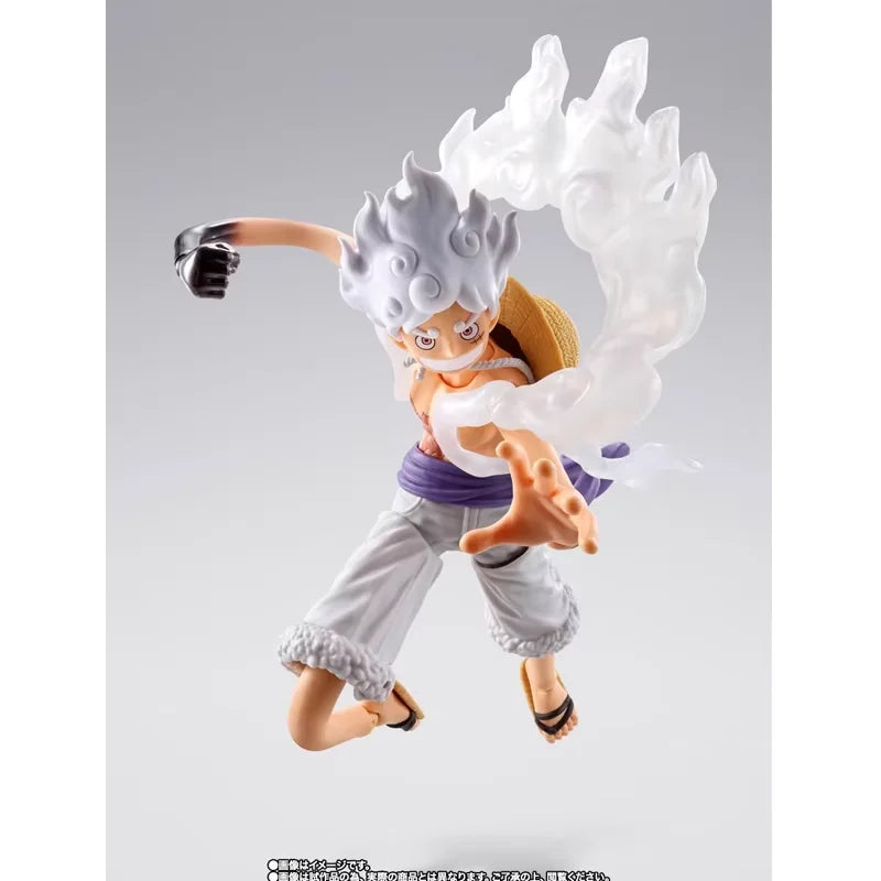 Bandai Original S.H.Figuarts One Piece [Monkey D Luffy -Gear5 Future Island Egghead] Poseable Anime Action Figure Model Toy Gift