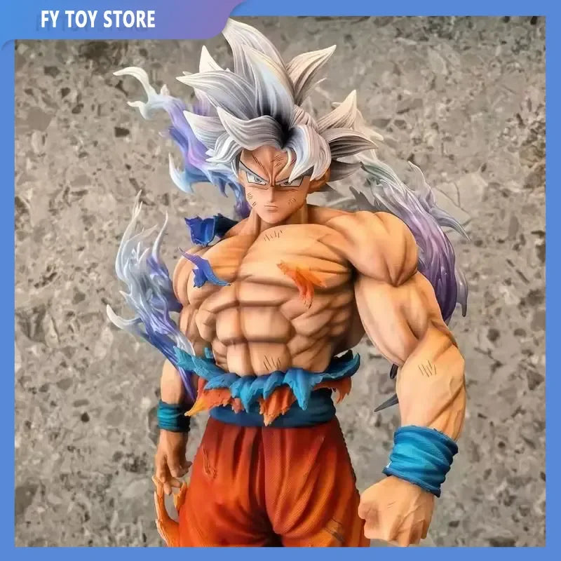 42cm Dragon Ball Son Goku Action Figure - Migatte No Gokui Collectible Model Doll Statue for Kids Birthday Gifts